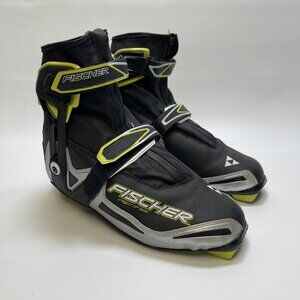 Fischer RC7 Skate NNN Nordic Ski Boots Black/Neon Men’s Sz 44 EU Cross Country
